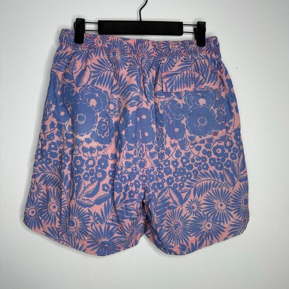J. McLaughlin Men's Blue and Pink Floral Lined 3‎ Pocket Swim Trunks Size M - Picture 4 of 7